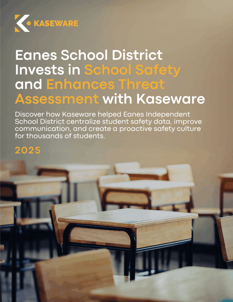 Eanes School District Invests in School Safety and Enhances Threat Assessment with Kaseware Eanes School District Invests in School Safety and Enhances Threat Assessment with Kaseware