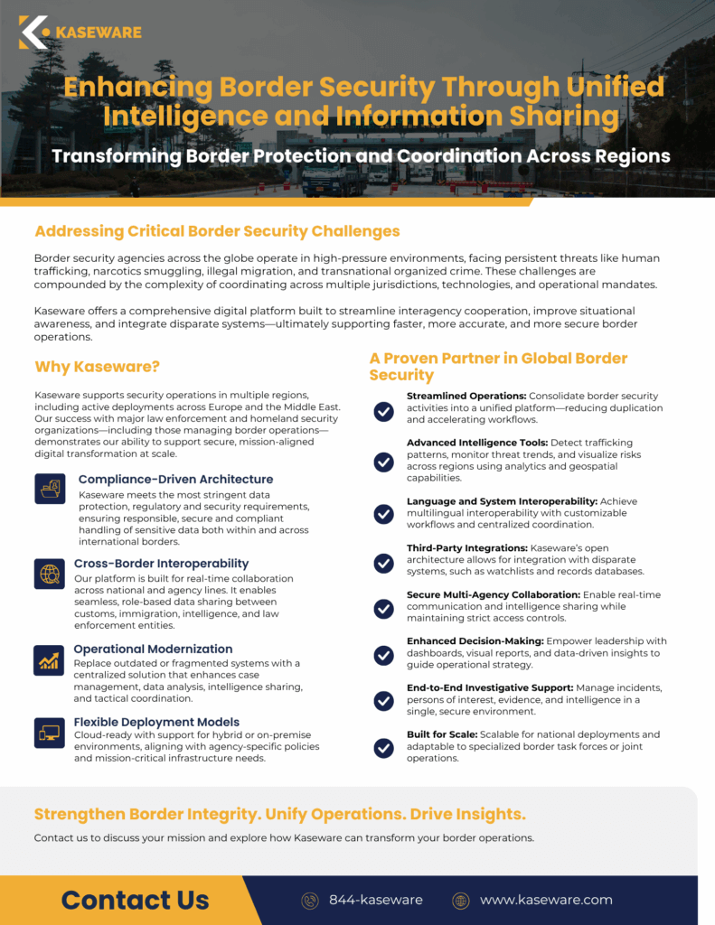 Enhancing Border Security Through Unified Intelligence and Information Sharing