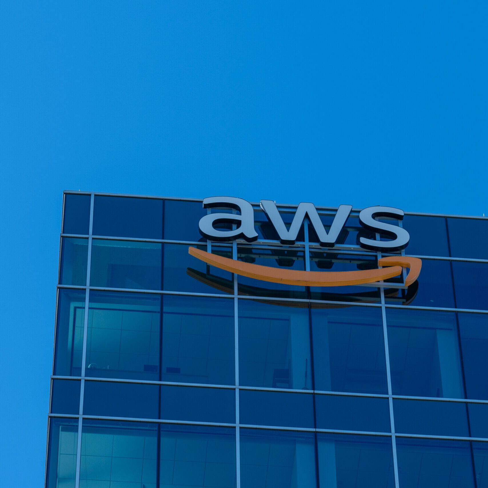 The office building for Amazon Web Services (AWS).